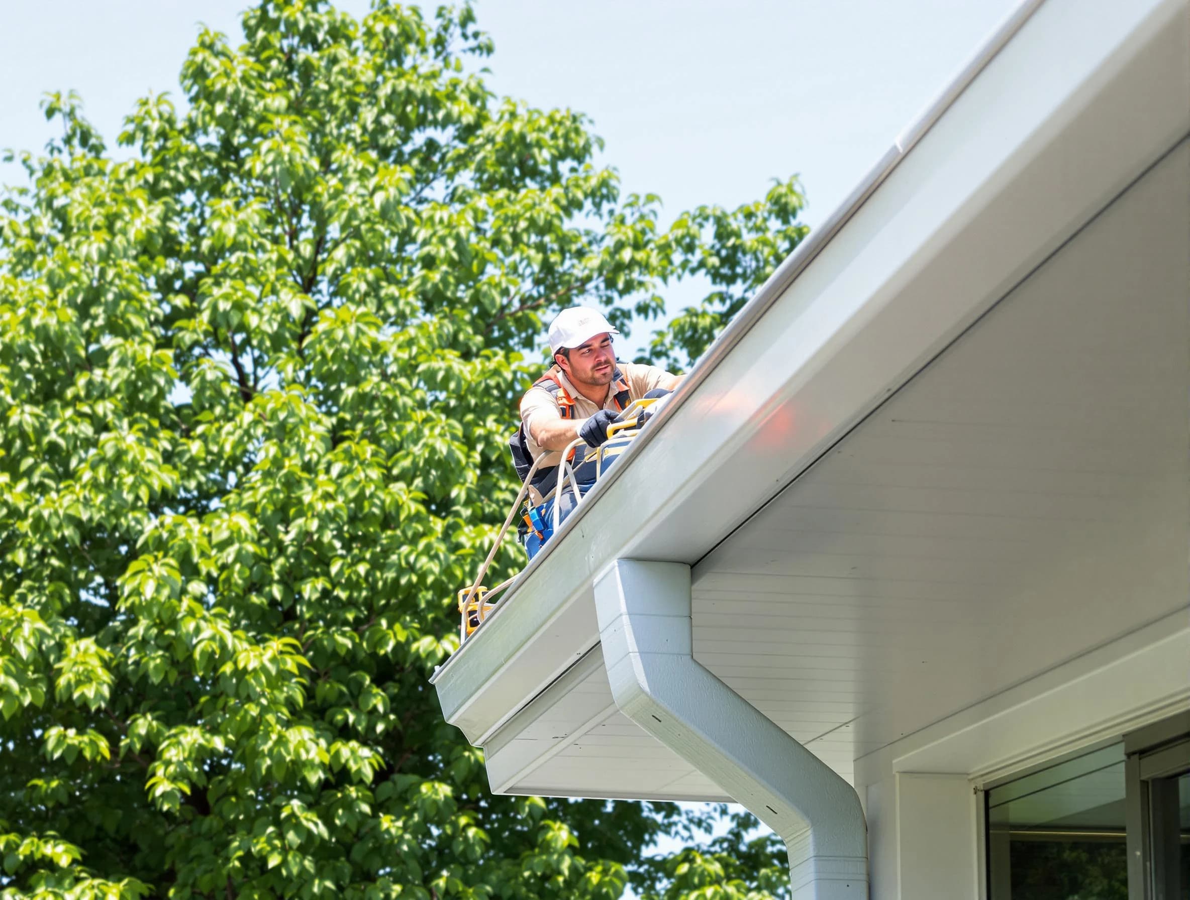 Hudson Roofing Company expert examining roof shingles in Hudson, OH