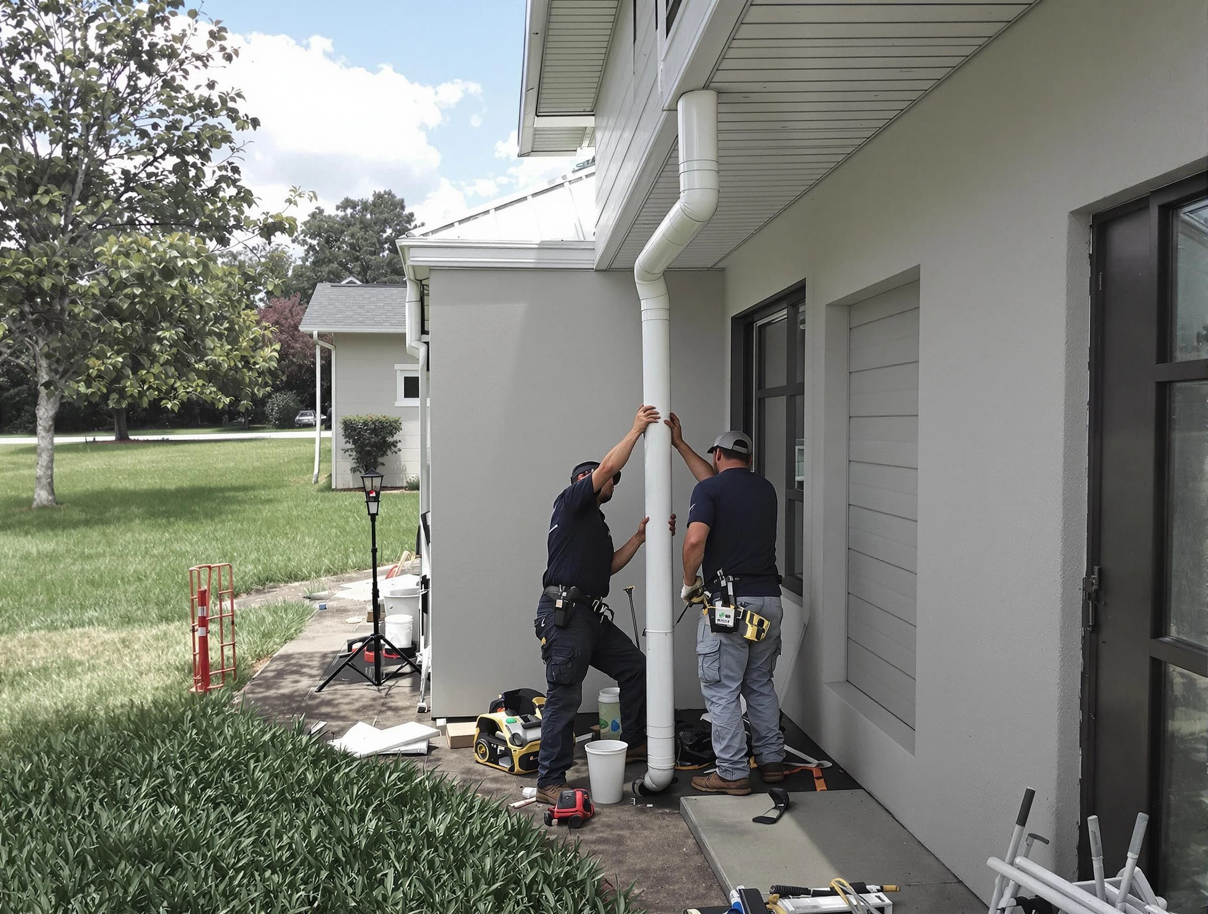 Downspout Installation in Hudson