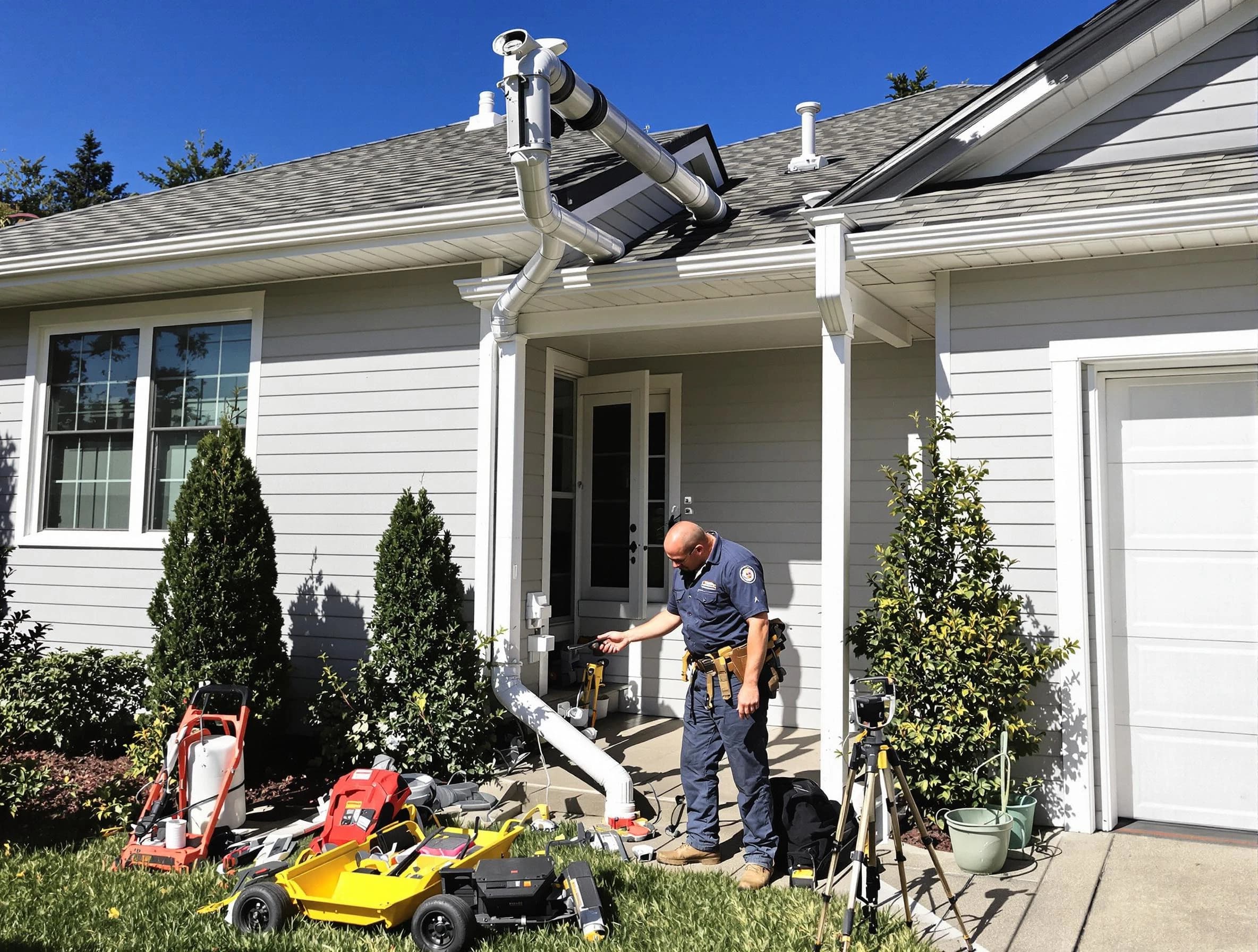 Downspout Repair in Hudson